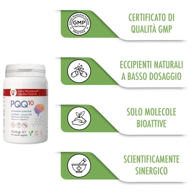 integratore di biopqq con coenzima q10 per il sistema nervoso
