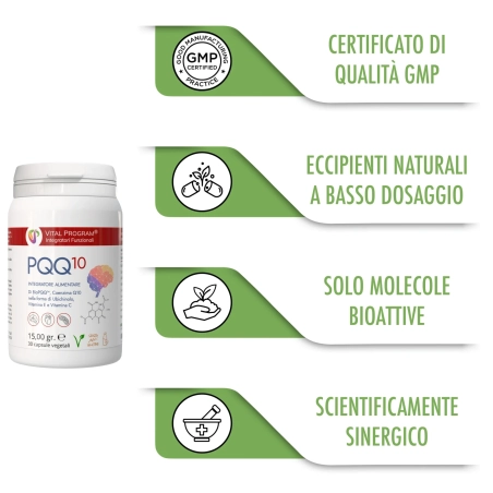 integratore di biopqq con coenzima q10 per il sistema nervoso