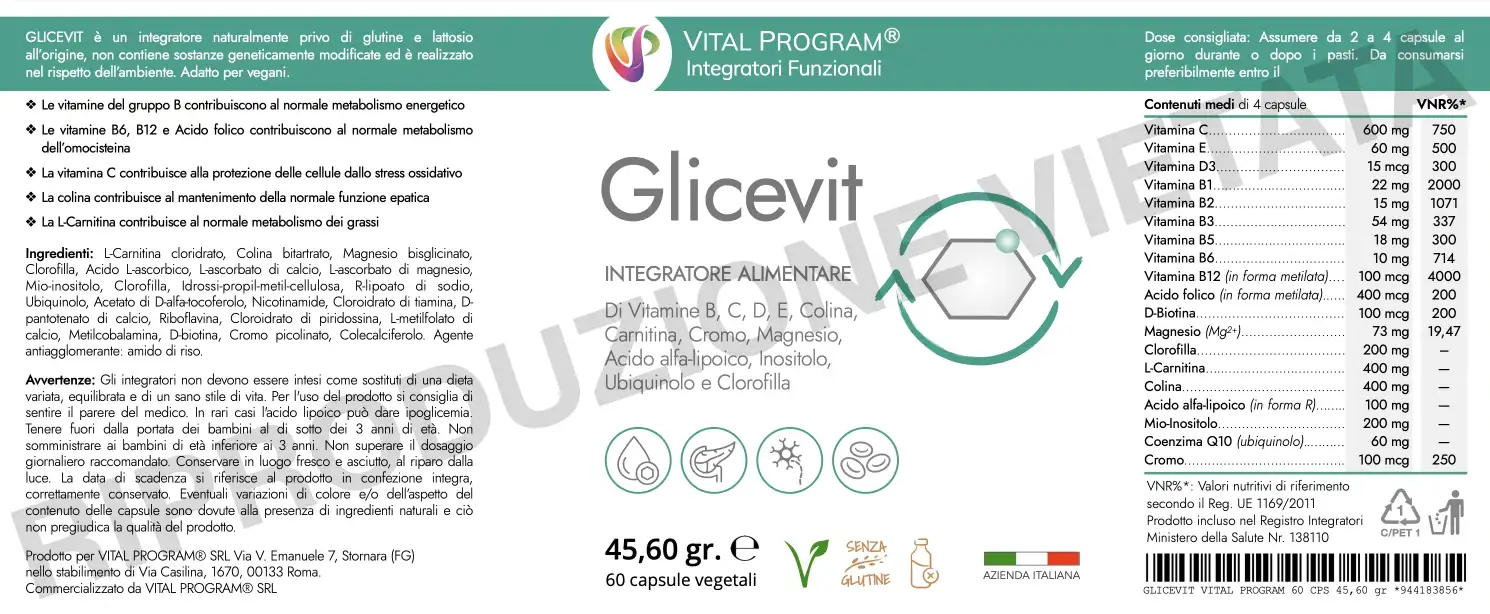 scheda tecnica glicevit